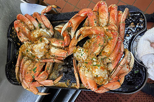 Two Cooked Crabs at Salito's